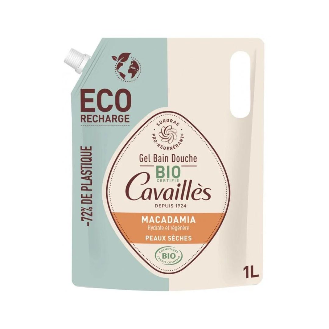 Cavaillès Gel Bain Douche Macadamia Bio Eco-Recharge 1L
