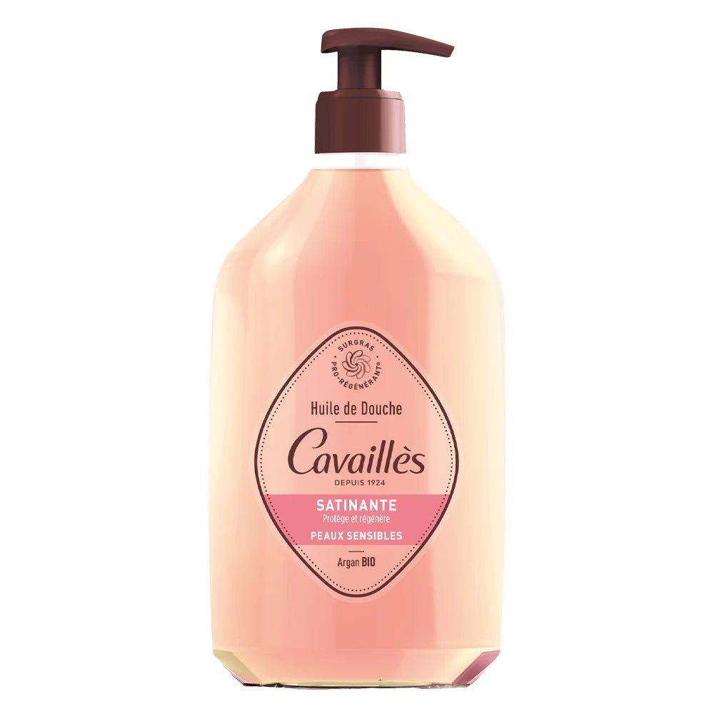 Cavaillès Huile de Douche Satinante Surgras Argan et Rose - 750ml