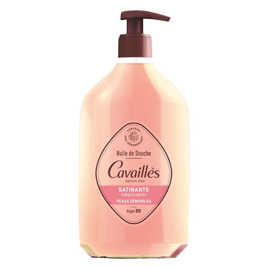 Cavaillès Huile de Douche Satinante Surgras Argan et Rose - 750ml