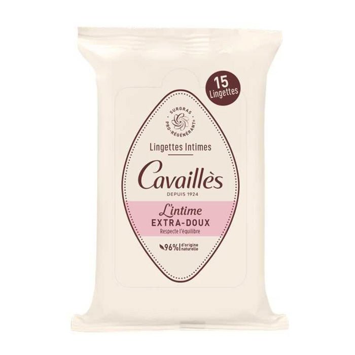 Cavaillès Lingettes Intimes Extra-Douces Apaisantes