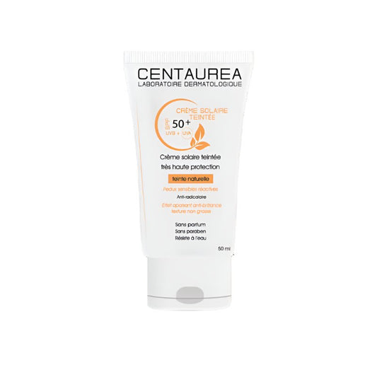 Centaurea Crème Solaire Teintée SPF 50+ - Haute Protection