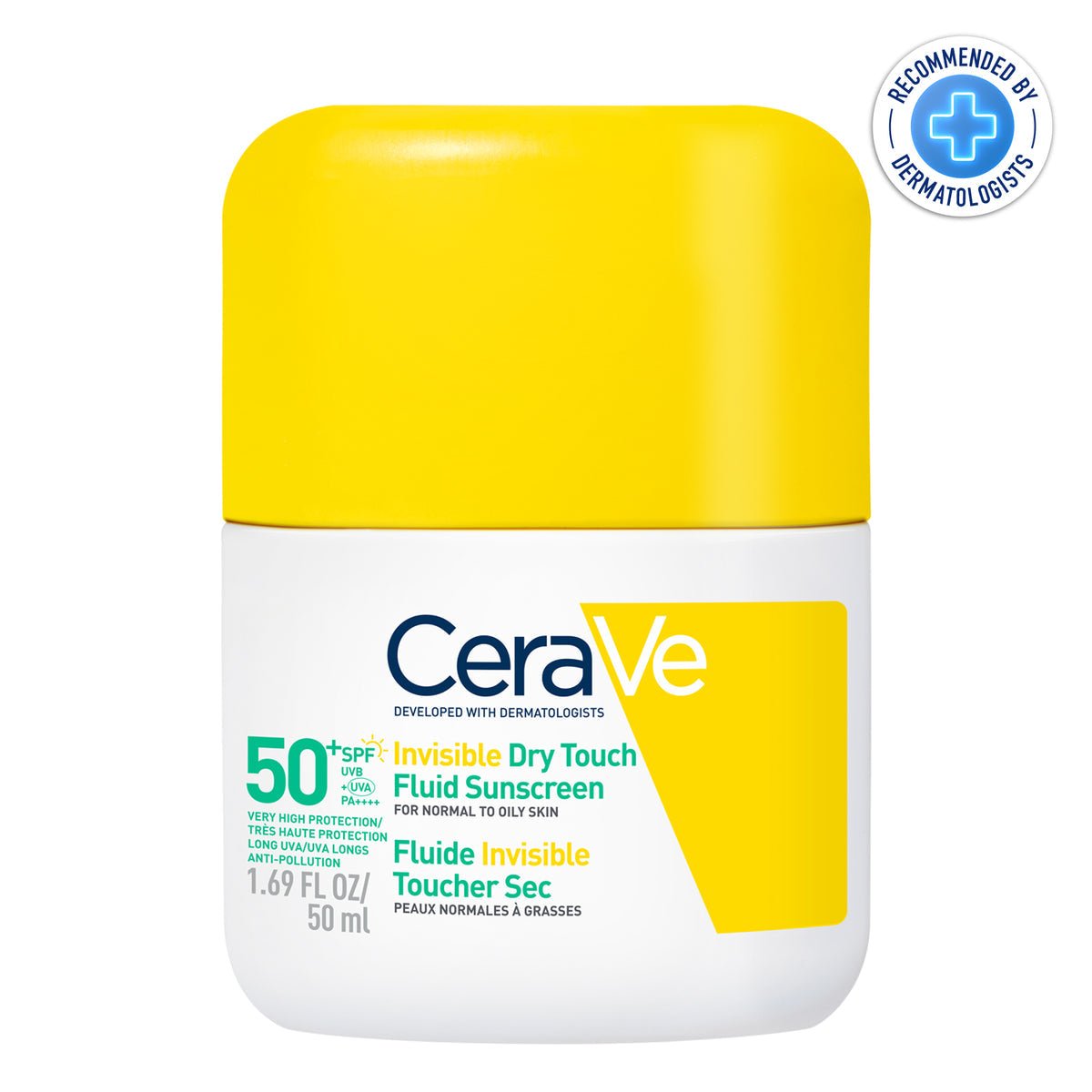 CeraVe Ecran Solaire Fluide Invisible Toucher Sec SPF50+