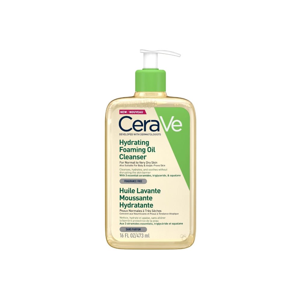 CeraVe Huile Lavante Moussante Hydratante Peau Très Sèche à Atopique 473ml
