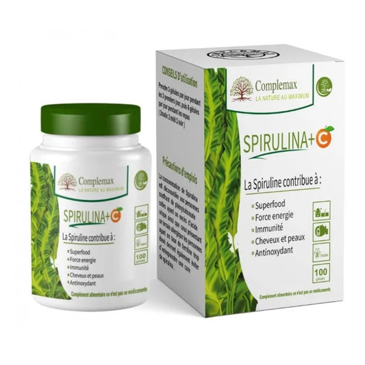 Complemax Spirulina + Vitamine C 400mg - 120 Gélules