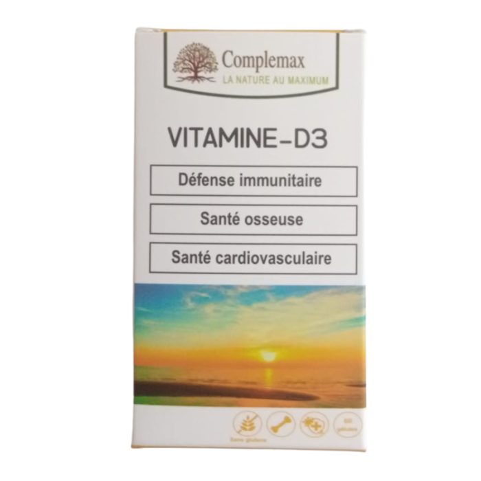 Complemax Vitamine D3 - 60 Gélules