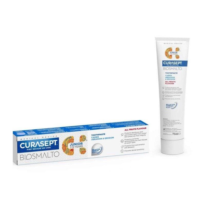 CURASEPT Biosmalto Dentifrice Junior Tous Fruits 7-12 ans 75ml