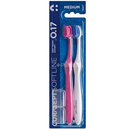 CURASEPT Medium 0.17 Brosse à Dents Efficace Bi Pack