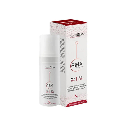 CuraSkin ABHA Peeling 15% AHA 1% BHA - Solution Exfoliante Lumineuse