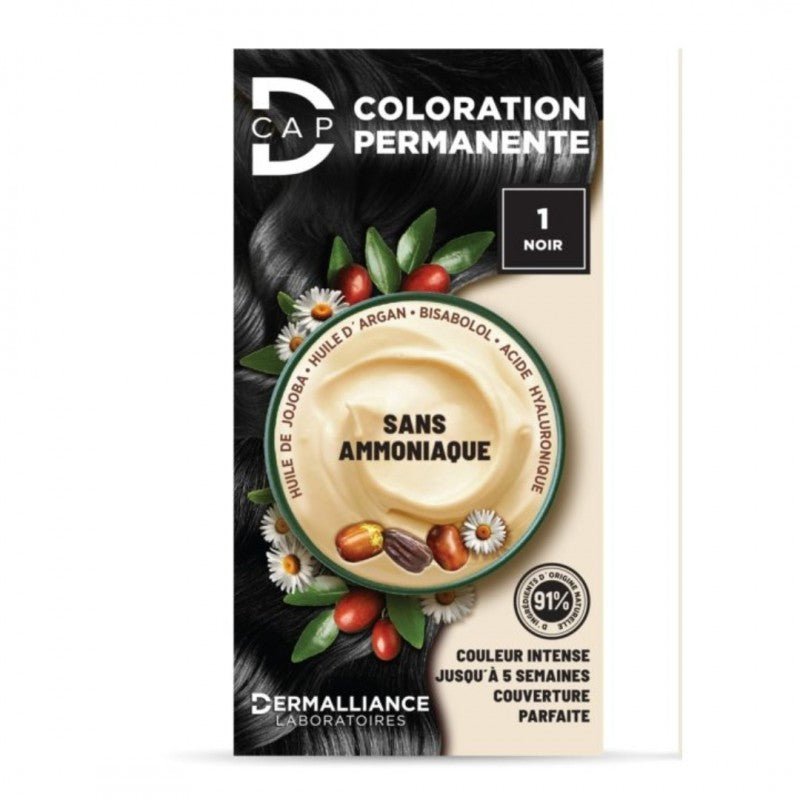 D-Cap Coloration Permanente Cheveux Noir Intense