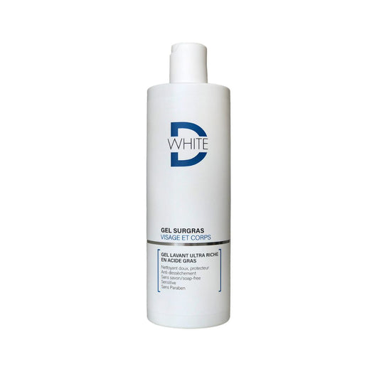 D-White Gel Douche Surgras Visage et Corps 400ml
