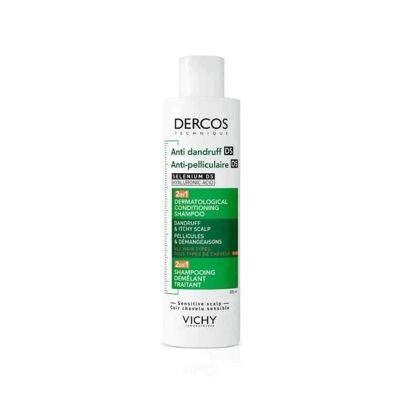 Dercos 2-en-1 Shampoing Anti-Pelliculaire et Démêlant 200ml