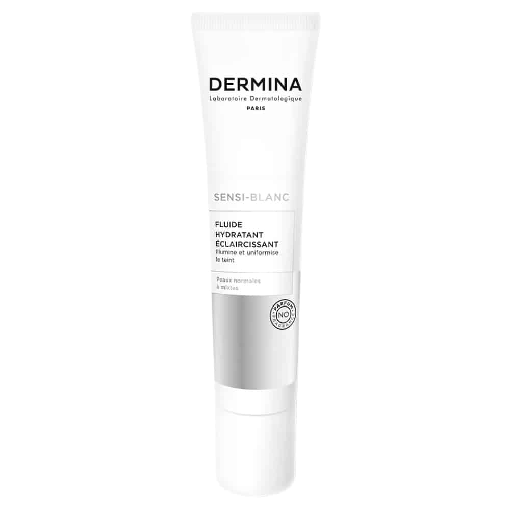 Dermina Sensi-Blanc Fluide Hydratant Éclaircissant 40ml