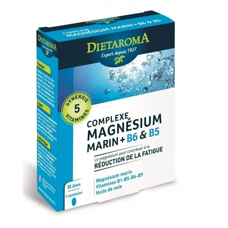 Dietaroma Complexe Magnésium Marin + B6 & B5 – 60 Capsules