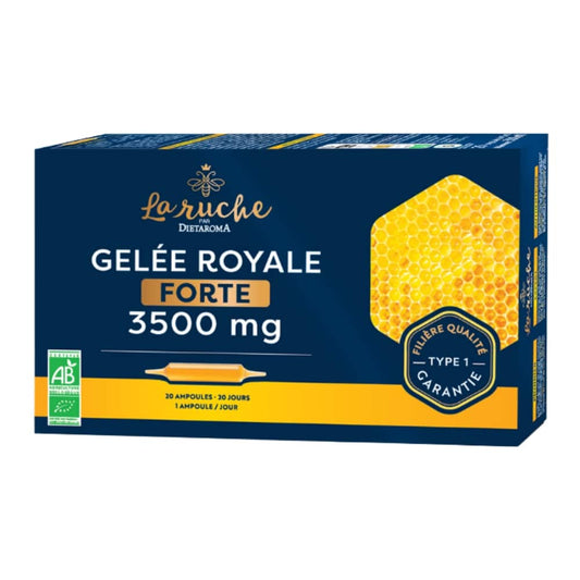 Dietaroma La Rûche Gelée Royale Forte Bio 3500mg - 20 Ampoules de 15ml