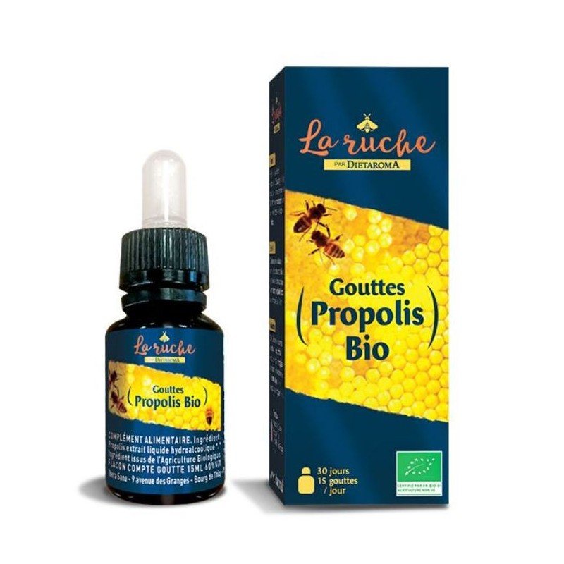 Dietaroma La Ruche Gouttes Propolis Bio 15ml