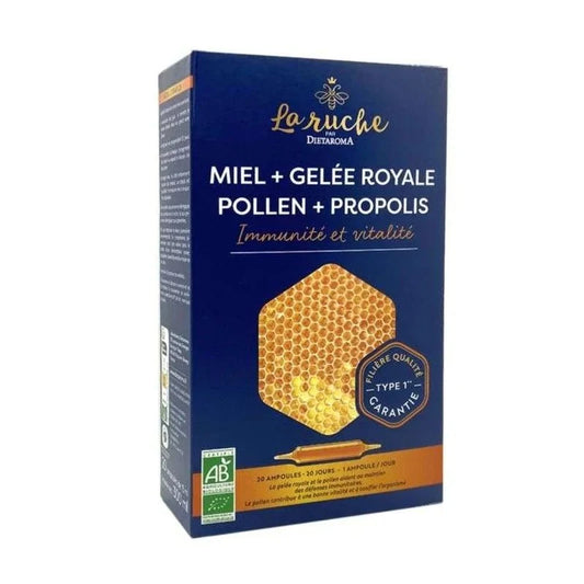 Dietaroma Merveilles de la Ruche Bio - Gelée Royale, Propolis, Pollen et Miel