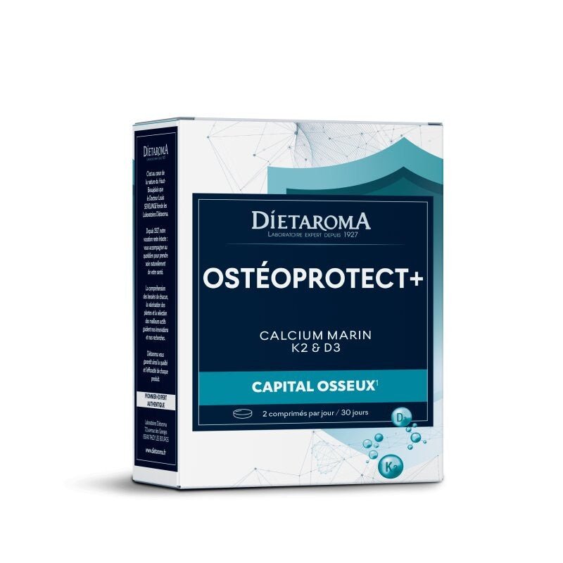 Dietaroma Ostéoprotect+ Calcium Marin K2 & D3 - 60 Comprimés