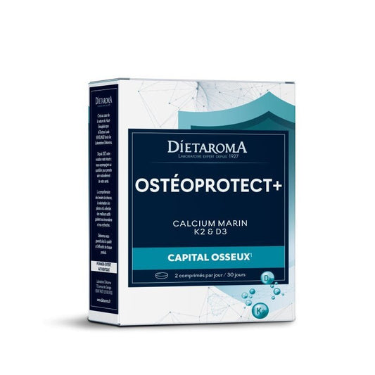 Dietaroma Ostéoprotect+ Calcium Marin K2 & D3 - 60 Comprimés