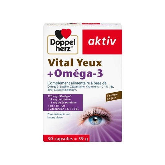 Doppel Herz Activ Vital Yeux + Oméga-3 - 30 Capsules