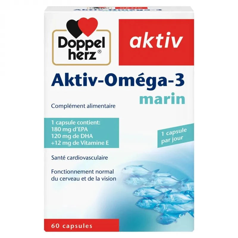 Doppel herz Aktiv Oméga-3 Marin - 60 Capsules