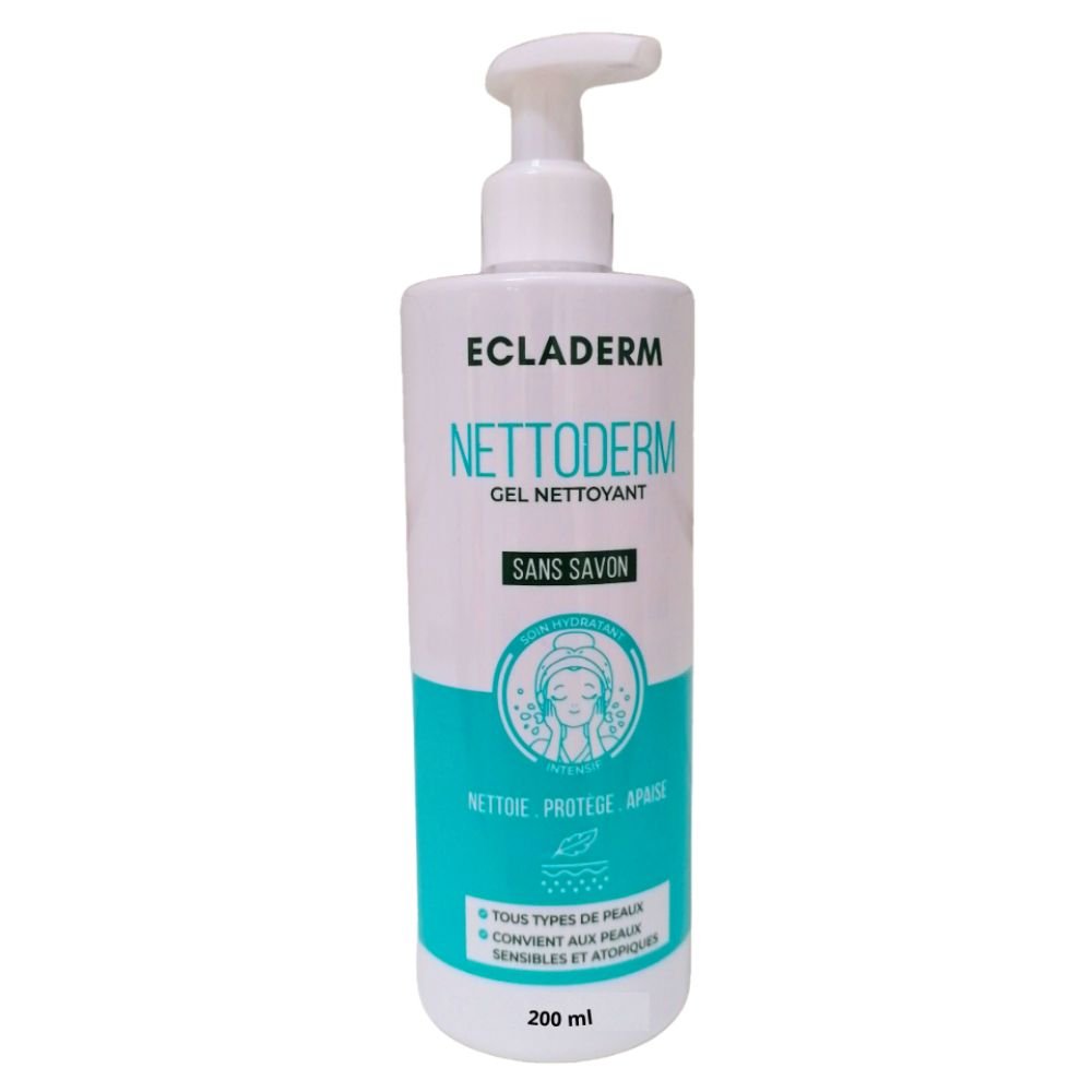 Ecladerm NettoDerm Gel Nettoyant Visage 200ml