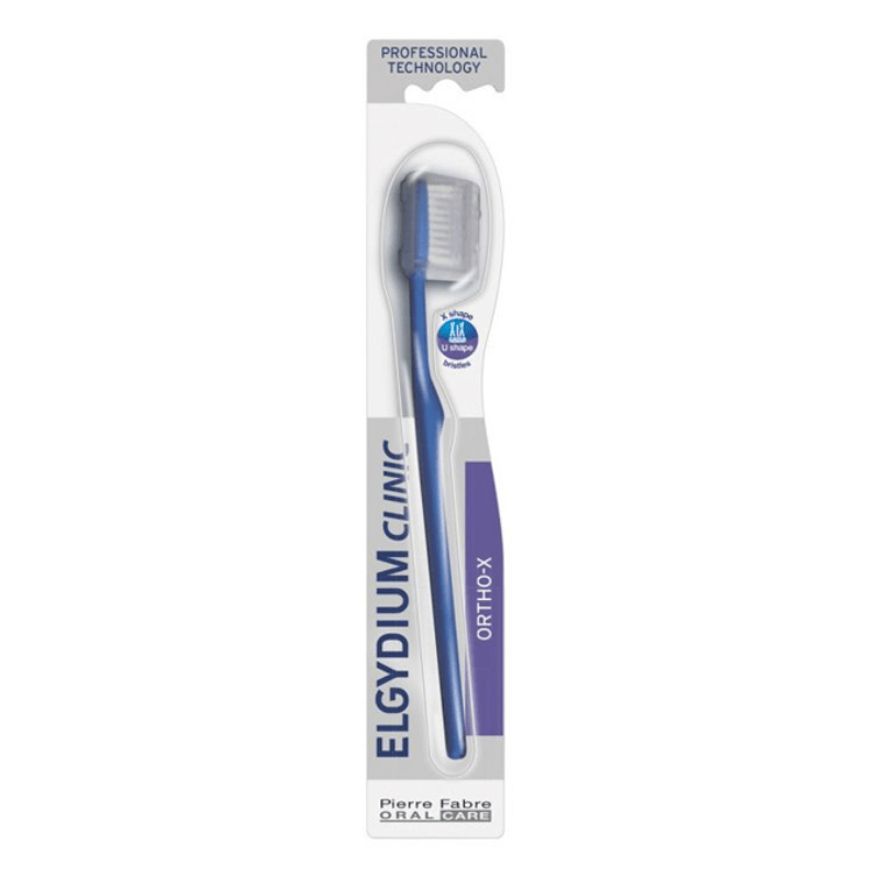 Elgydium Brosse à Dents Orthodontique Clinic Ortho X Medium Adulte