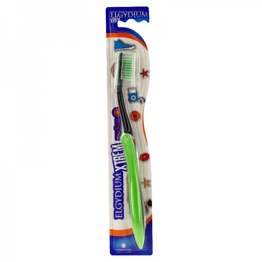 Elgydium Brosse à Dents Xtrem Medium pour Adolescents