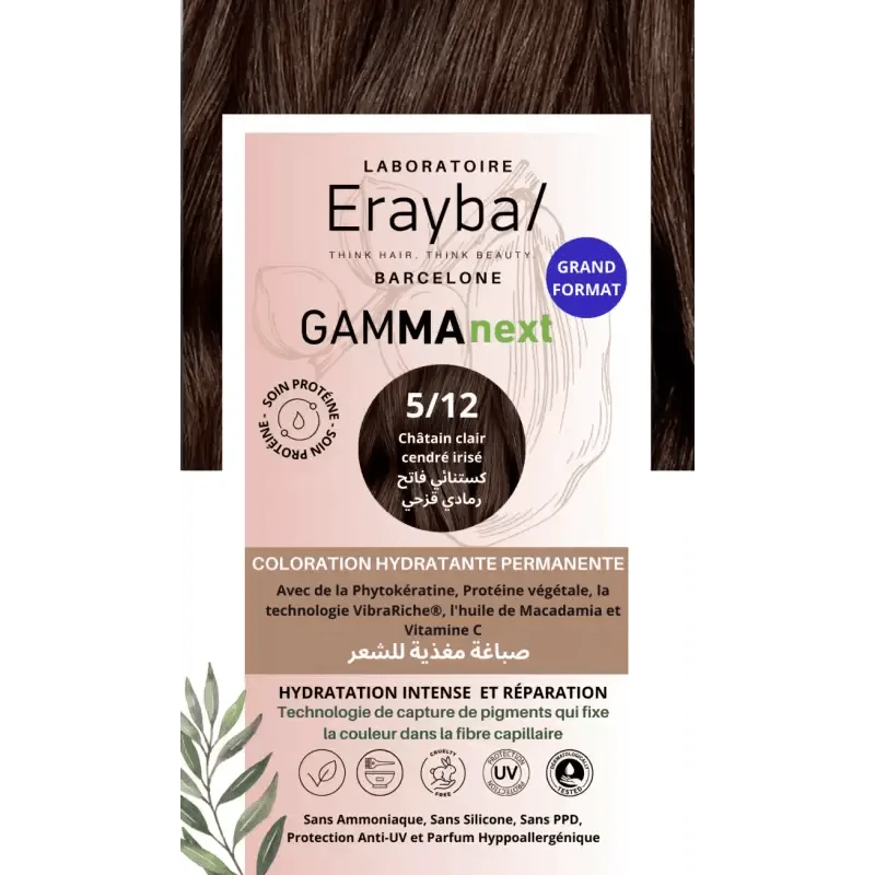Erayba Coloration Hydratante Permanente - Châtain Clair