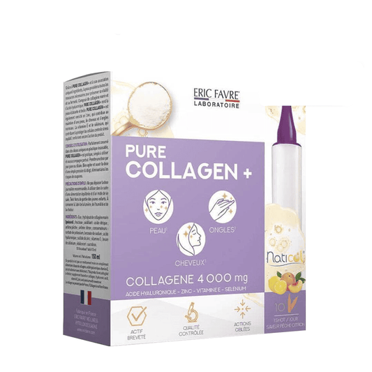Eric Favre Pure Collagen+ Liquide Pêche Citron 4000mg