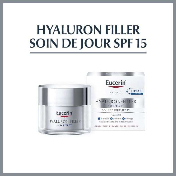 Eucerin Hyaluron-Filler 3x Effect Soin de Jour Anti-Âge SPF 15