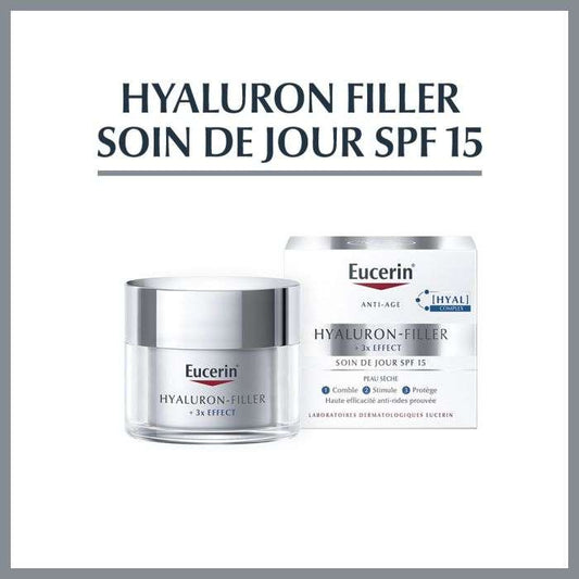 Eucerin Hyaluron-Filler 3x Effect Soin de Jour Anti-Âge SPF 15