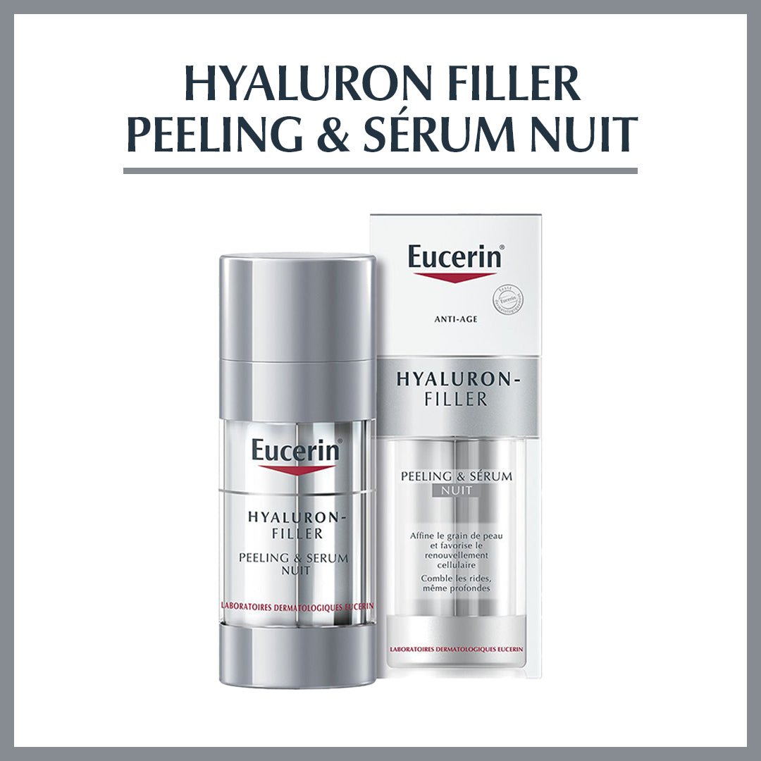 Eucerin Hyaluron-Filler Peeling & Sérum de Nuit Anti-Âge – 30ml