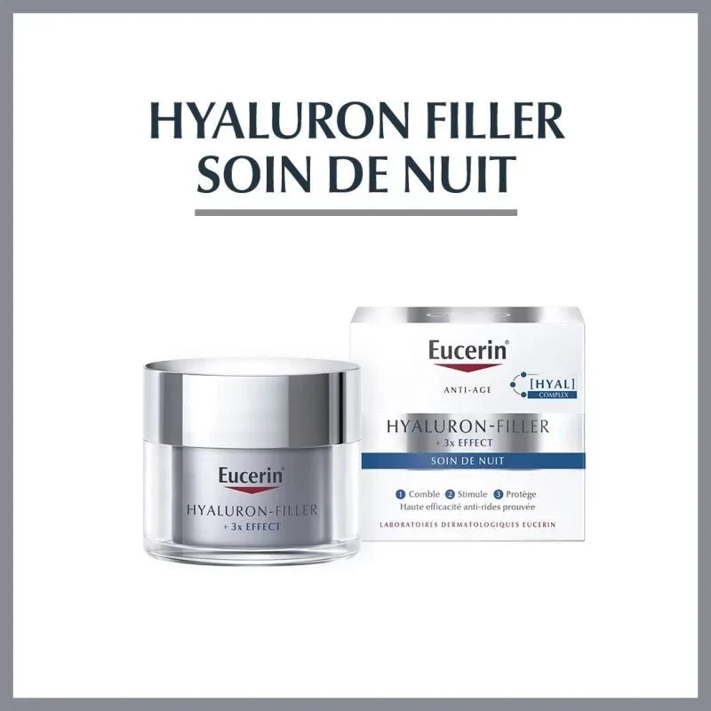 Eucerin Hyaluron-Filler Soin de Nuit + 3x Effect - 50ml