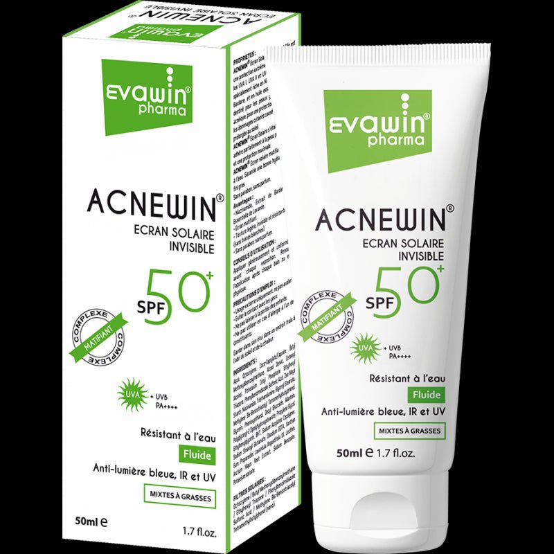 Evawin Acnewin Écran Solaire Invisible SPF 50+ - 50ml