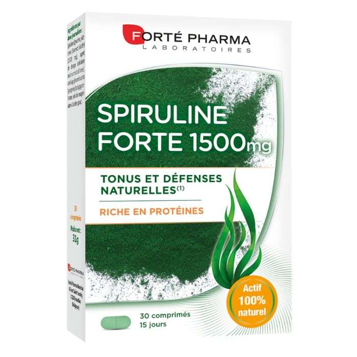 Forté Pharma Spiruline Forte 1500mg 30 Comprimés