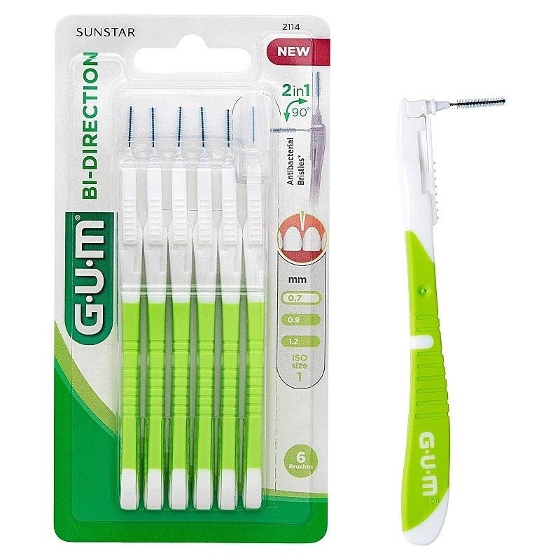 GUM BI-DIRECTION Brossettes Interdentaires 0.7mm