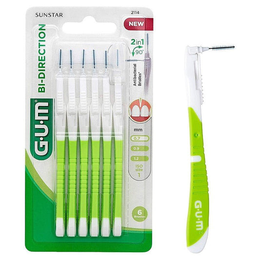 GUM BI-DIRECTION Brossettes Interdentaires 0.7mm