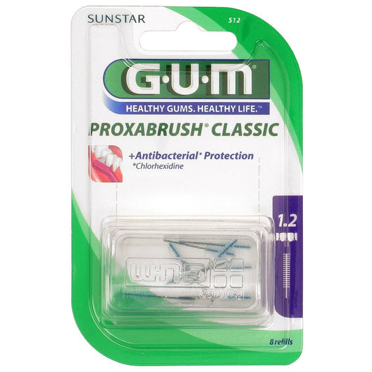 GUM Brossettes Interdentaires Proxabrush Extra-Fines 1.2 mm 512