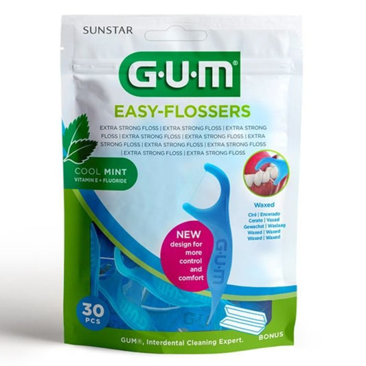 GUM Easy Flossers Cire Mentholée REF 890