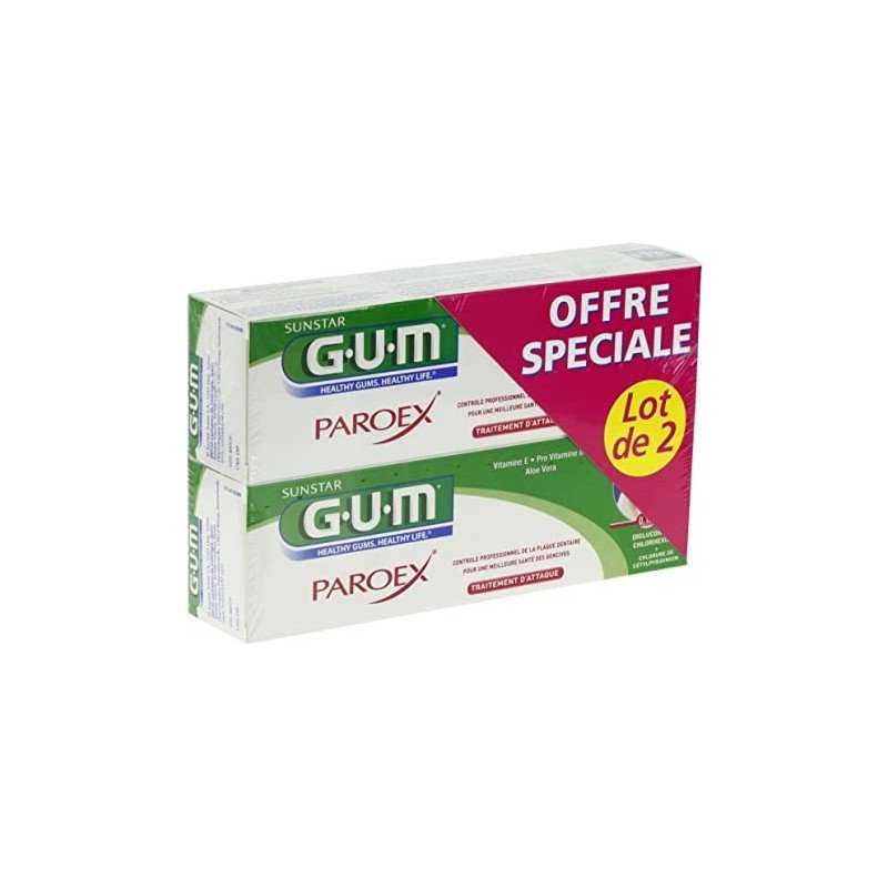GUM Paroex Dentifrice Pack Duo 2x75ml