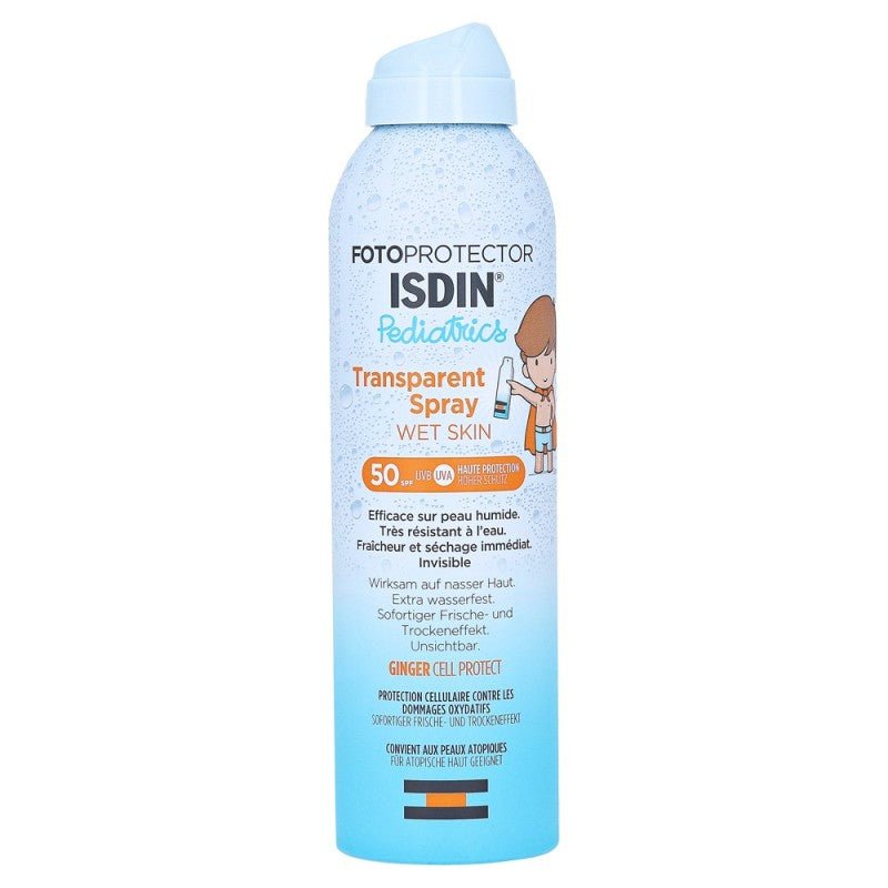 ISDIN Fotoprotector Transparent Spray Wet Skin Pediatrics SPF 50
