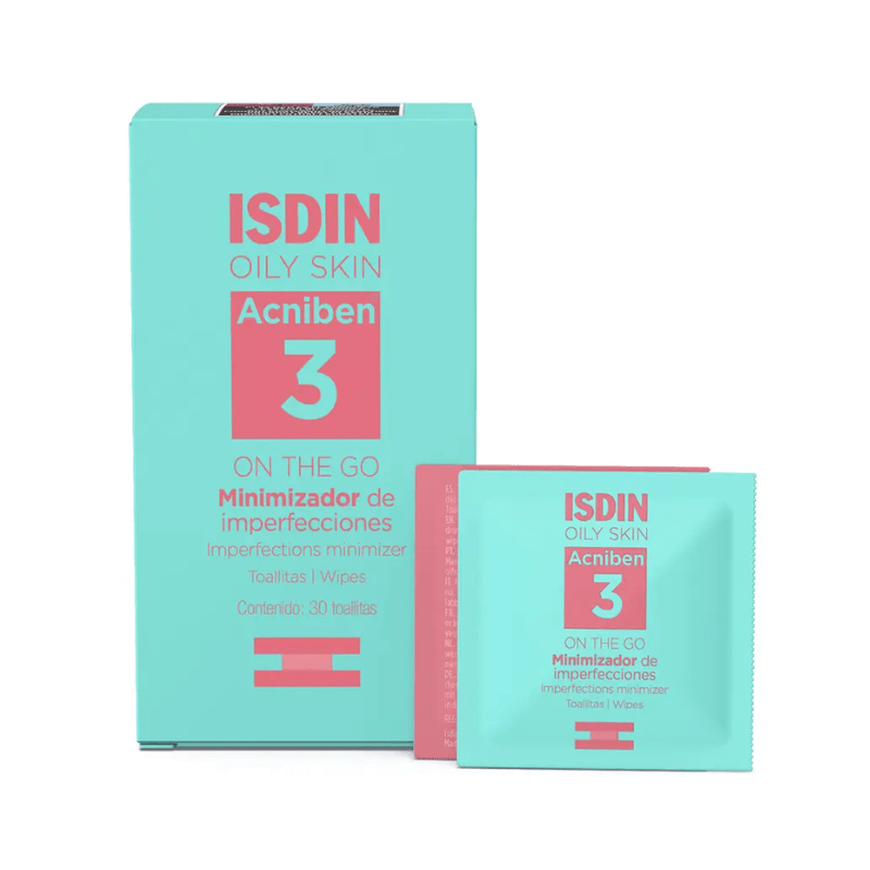 ISDIN Teen Skin Acniben ON THE GO Lingettes Minimiseur d'Imperfections