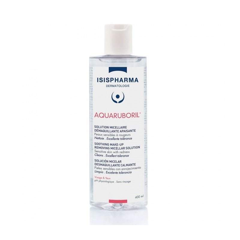 Isispharma Aquaruboril Solution Micellaire Démaquillante Apaisante 400ml