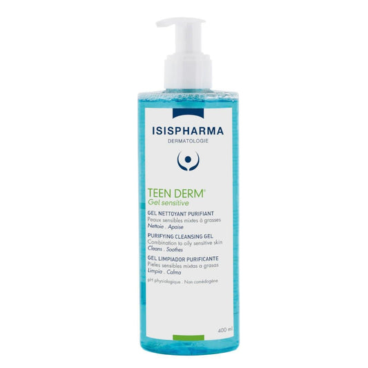 Isispharma Teen Derm Gel Sensitive Nettoyant Purifiant 400ml