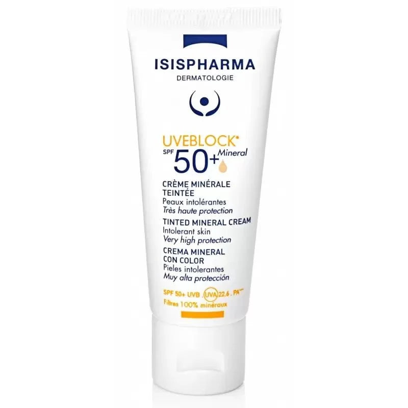 Isispharma Uveblock Crème Minérale Teintée Spf50+ 40ml