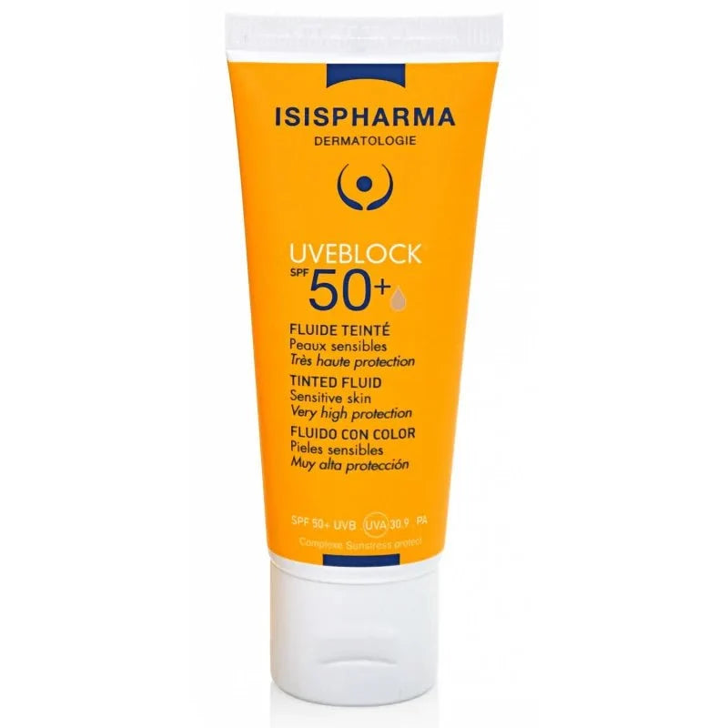 Isispharma Uveblock Fluide Teinté Spf 50+ - Très Haute Protection