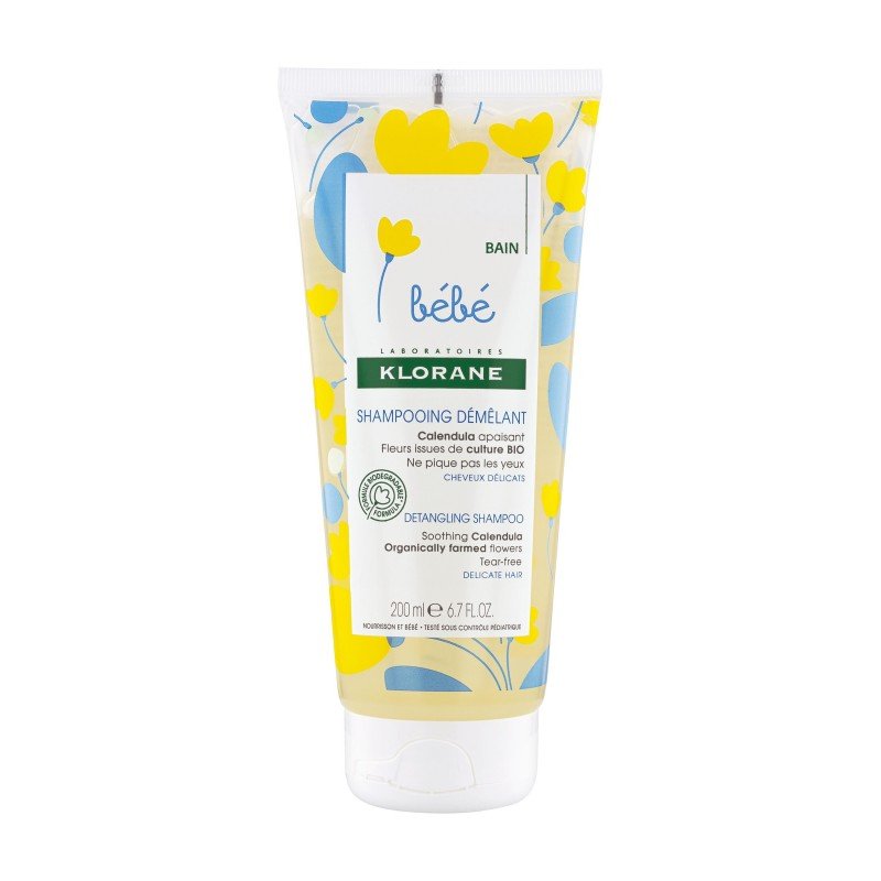 Klorane Bébé Shampooing Doux Démêlant au Calendula 200 ml