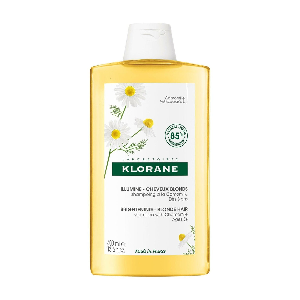 Klorane Camomille Shampooing Éclaircissant Cheveux Blonds - 400ml