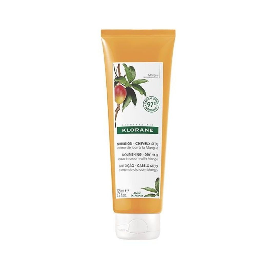 Klorane Crème de Jour Nutrition à la Mangue pour Cheveux Secs - 125ml
