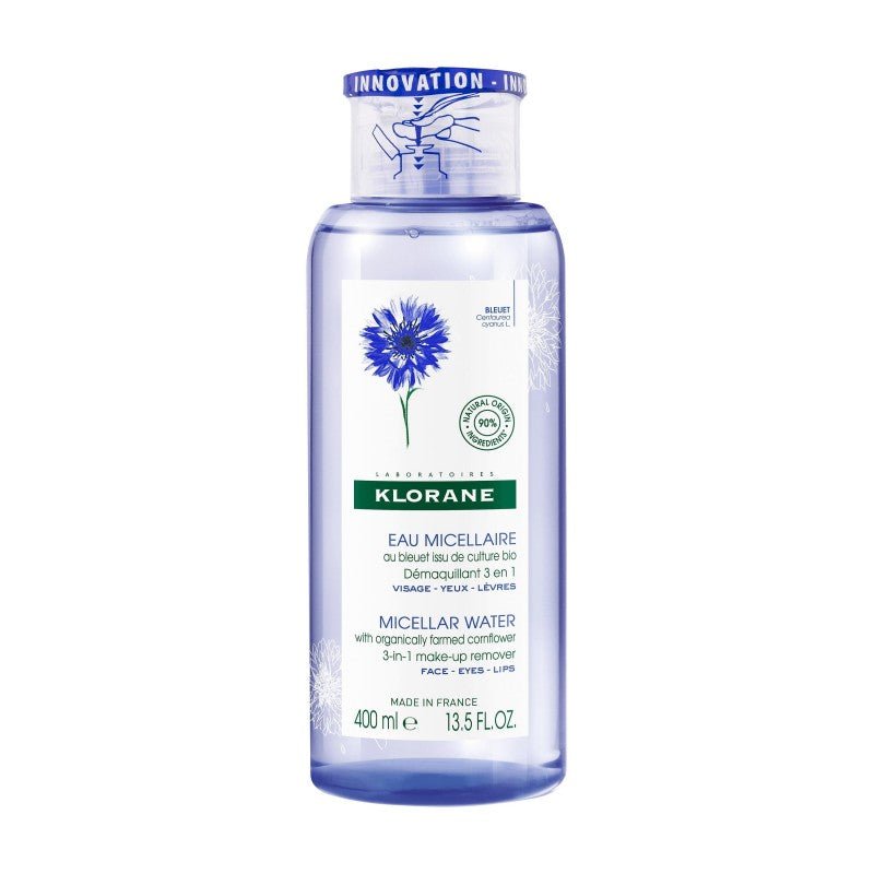 KLORANE Eau Micellaire Démaquillante au Bleuet Bio - 400 ml